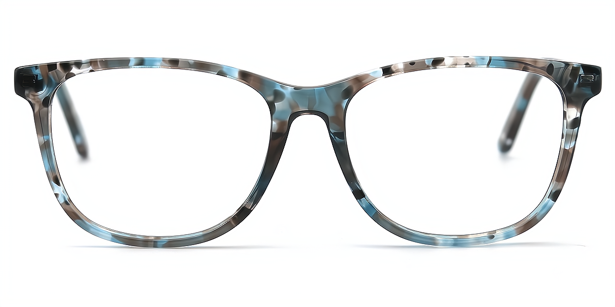 Paloma Red Floral Oval Retro Acetate Eyeglasses | Muukal.com