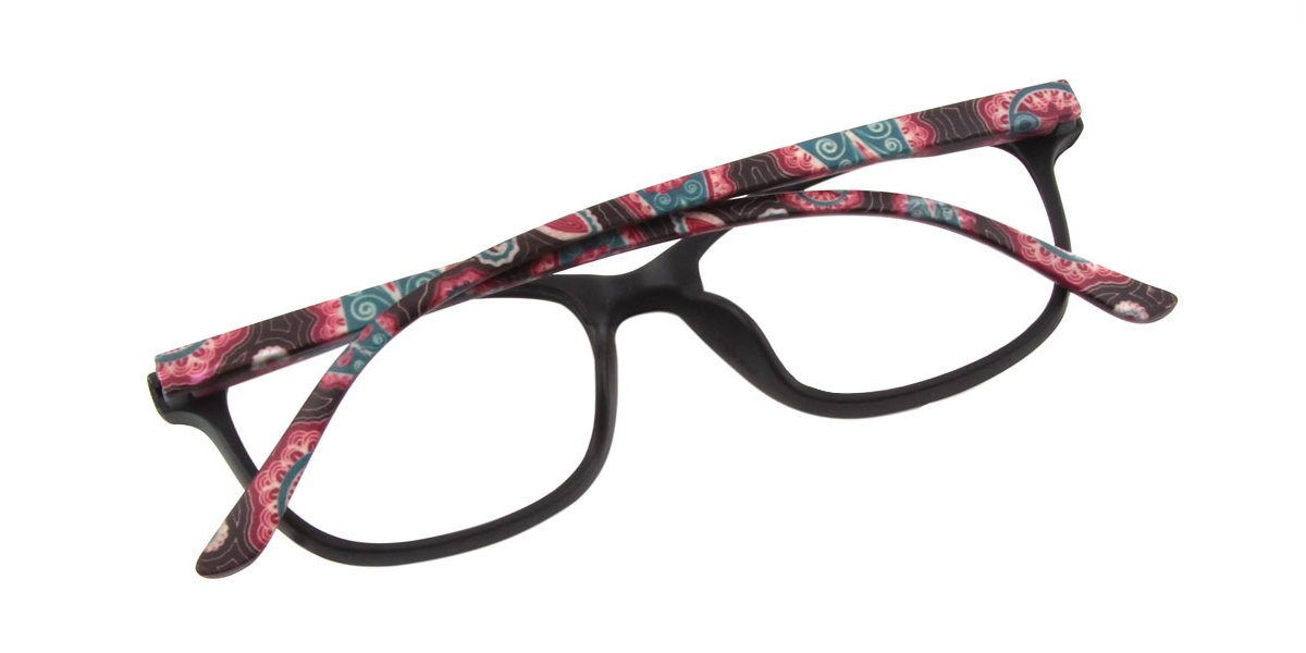 Green Rectangle Classic Plastic Eyeglasses