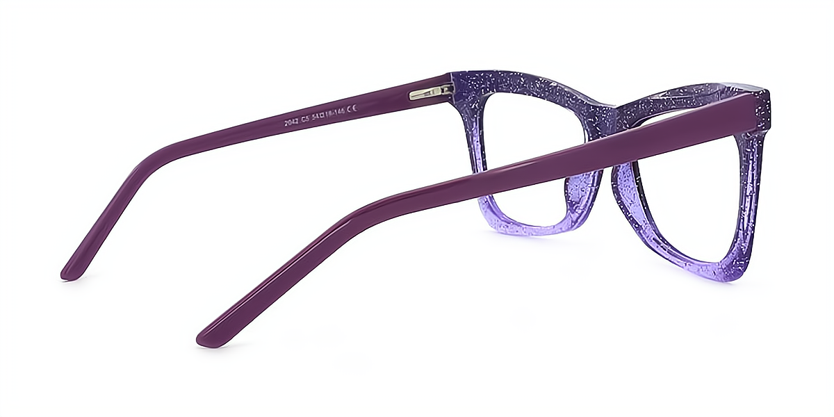 Purple Butterfly Modish TR90 Eyeglasses