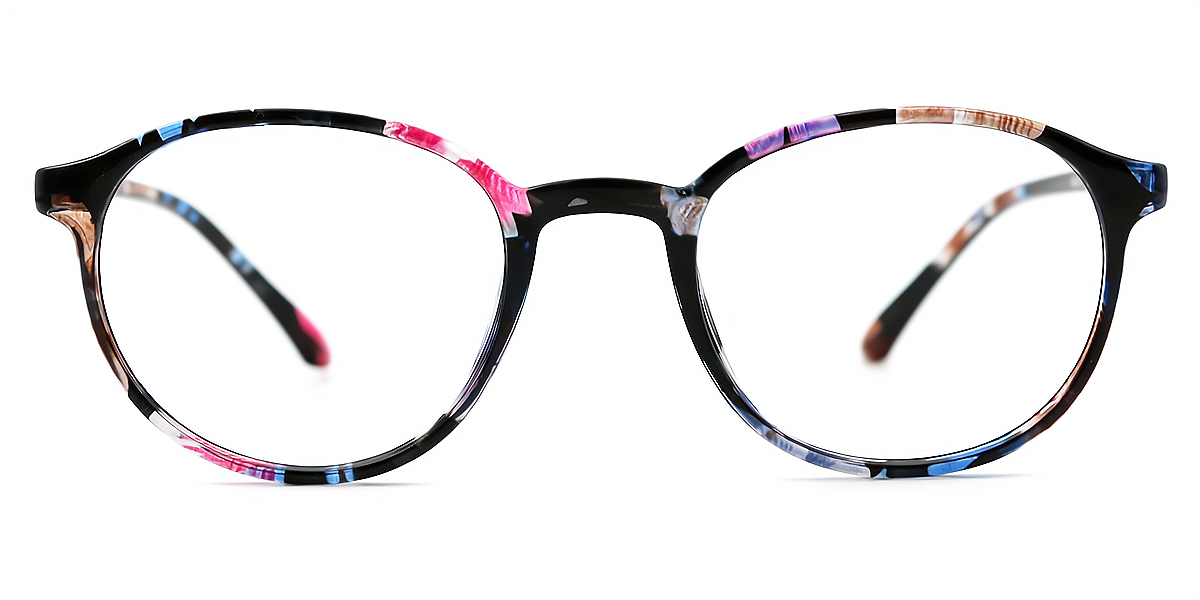 Floral Round Classic Lightweight TR90 Eyeglasses