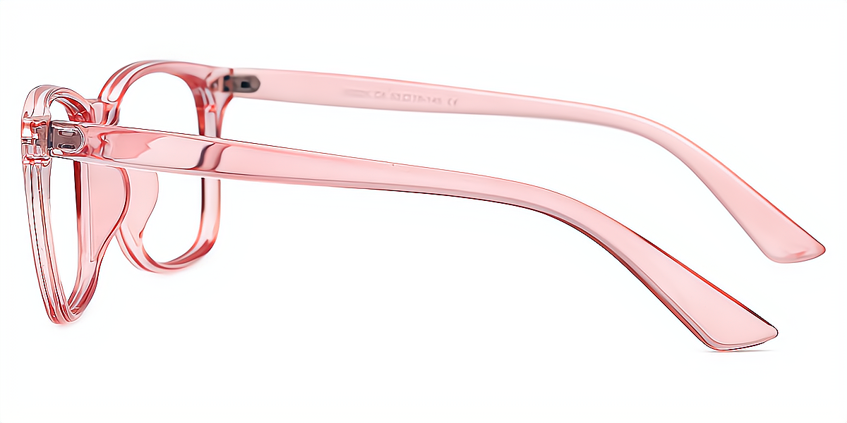 Pink Rectangle Simple Plastic Eyeglasses