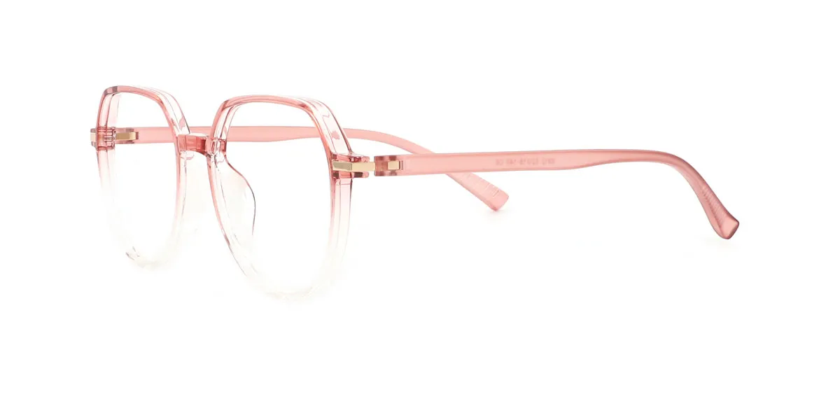 Pink Geometric Simple TR90 Eyeglasses