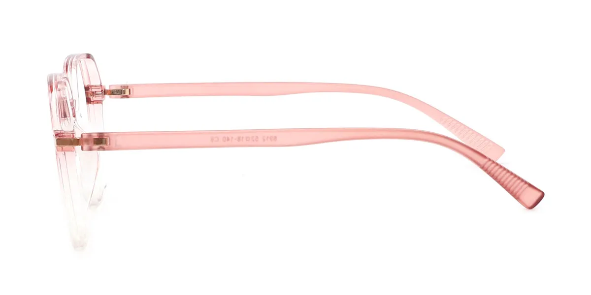 Pink Geometric Simple TR90 Eyeglasses
