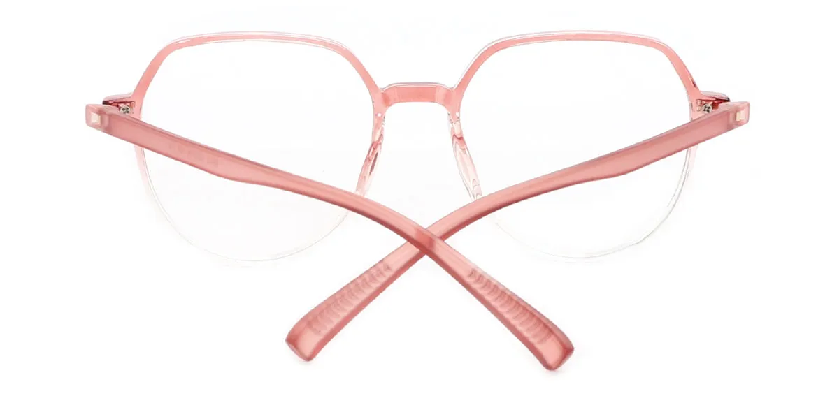 Pink Geometric Simple TR90 Eyeglasses