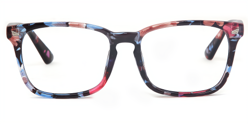 Rectangle Classic Full-rim Plastic Medium Glasses