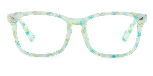 Rectangle Classic Full-rim Plastic Medium Glasses