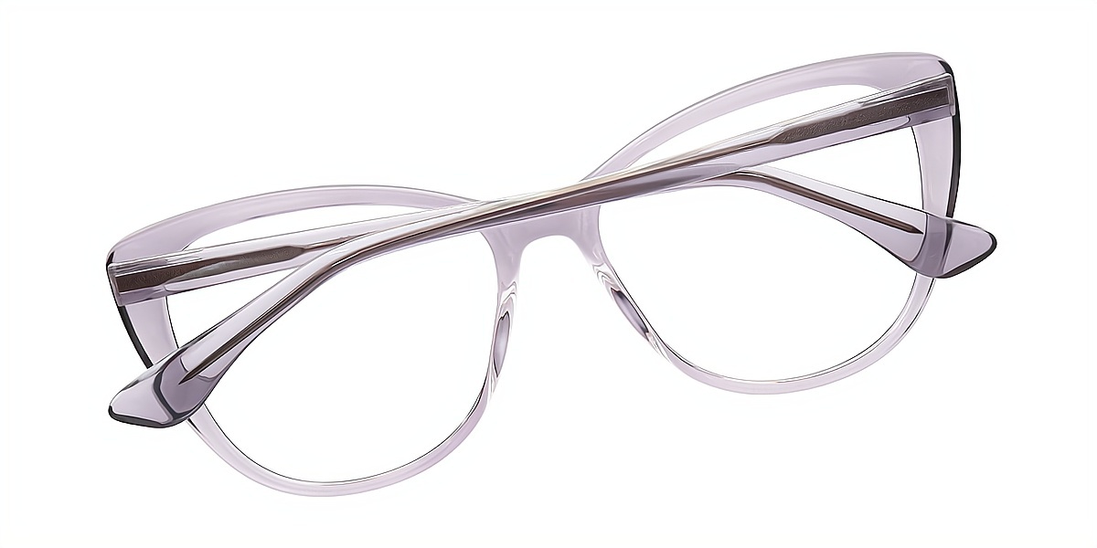 Purple Cat Eye Modish TR90 Eyeglasses