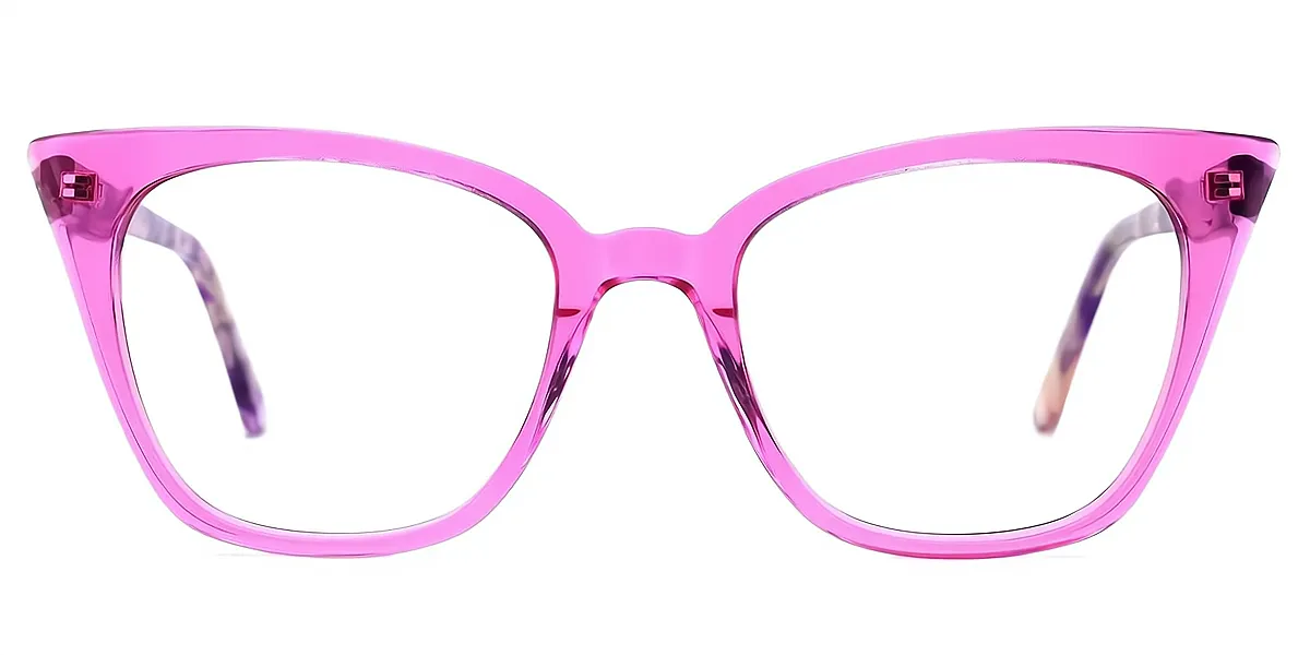 Pink Cat Eye Modish Acetate Eyeglasses