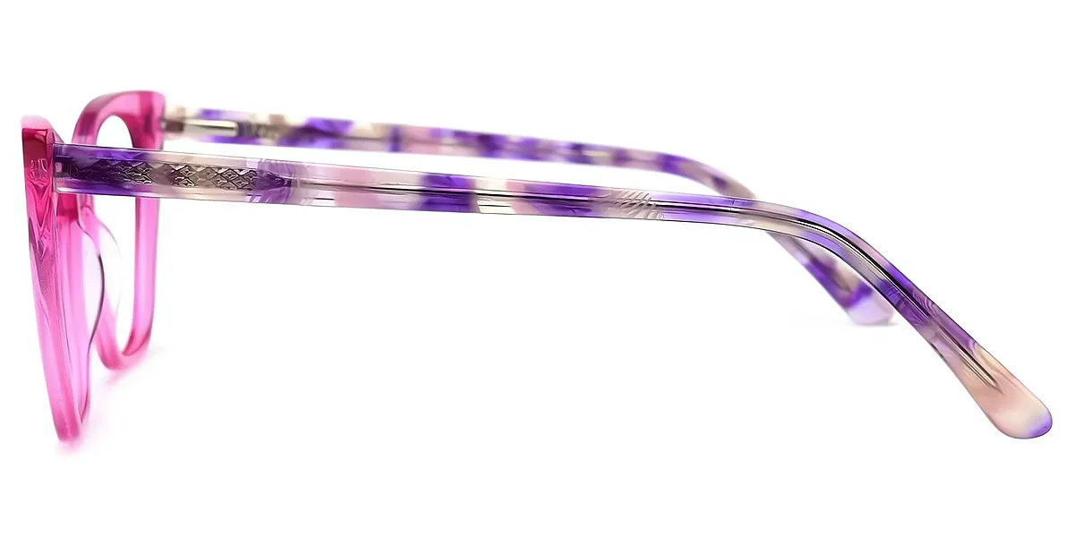 Pink Cat Eye Modish Acetate Eyeglasses