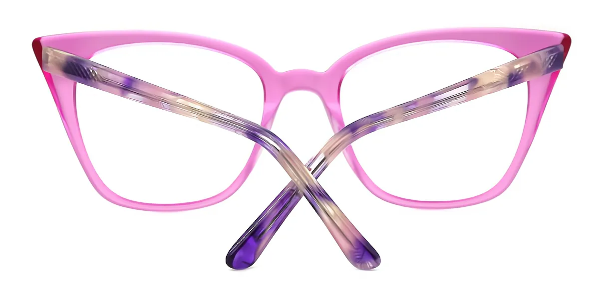 Pink Cat Eye Modish Acetate Eyeglasses