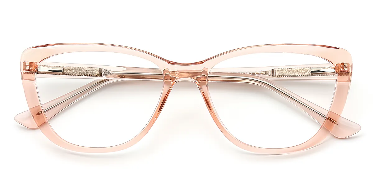 Pink Cat Eye Simple TR90 Eyeglasses