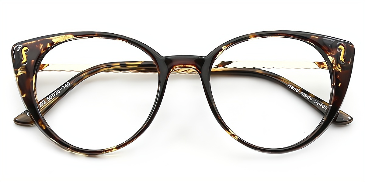 Tortoise Cat Eye Exquisite Plastic Eyeglasses