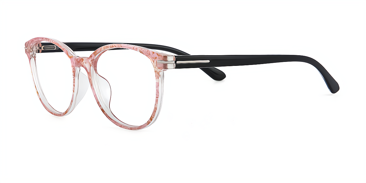 Pink Oval Classic TR90 Eyeglasses