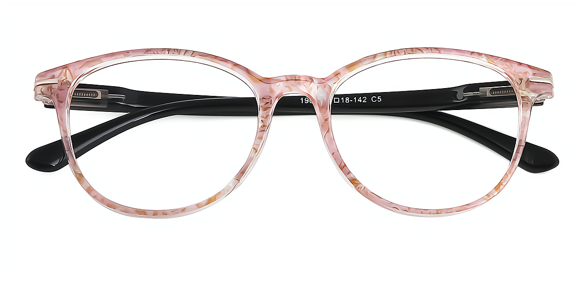 Pink Oval Classic TR90 Eyeglasses
