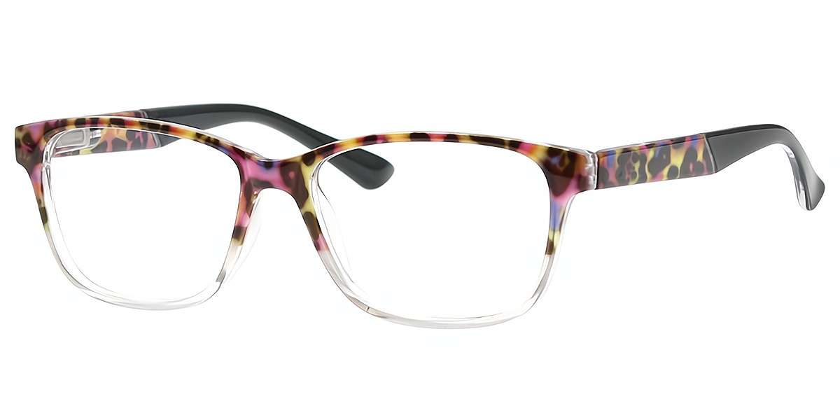 Multicolor Rectangle Classic TR90 Eyeglasses