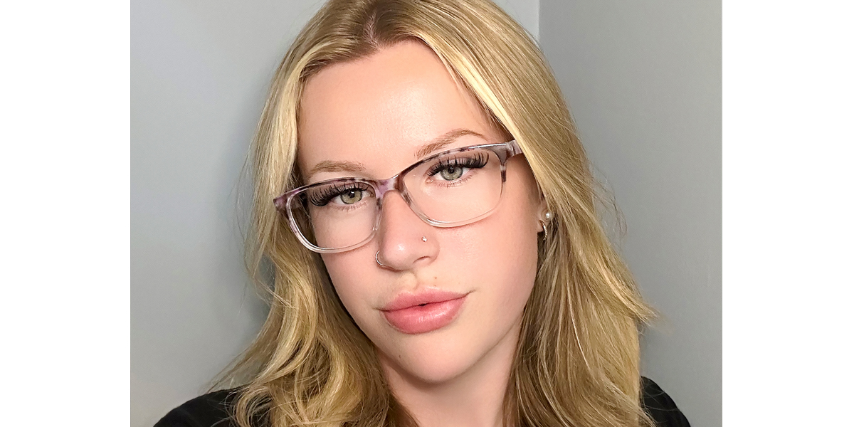 Floral Rectangle Classic TR90 Eyeglasses