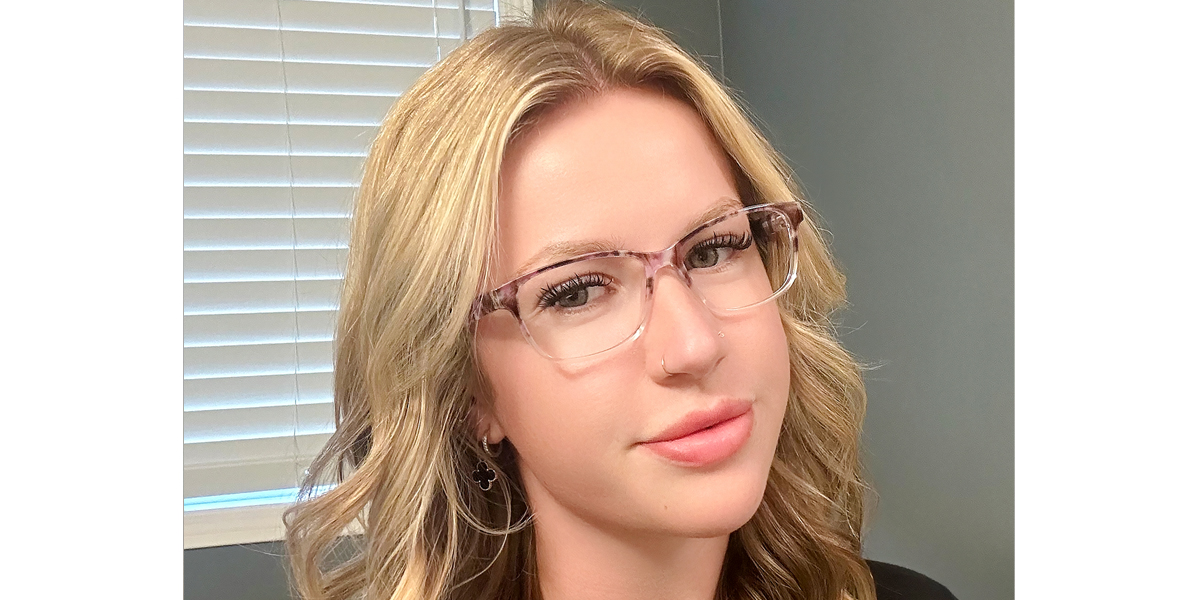 Floral Rectangle Classic TR90 Eyeglasses