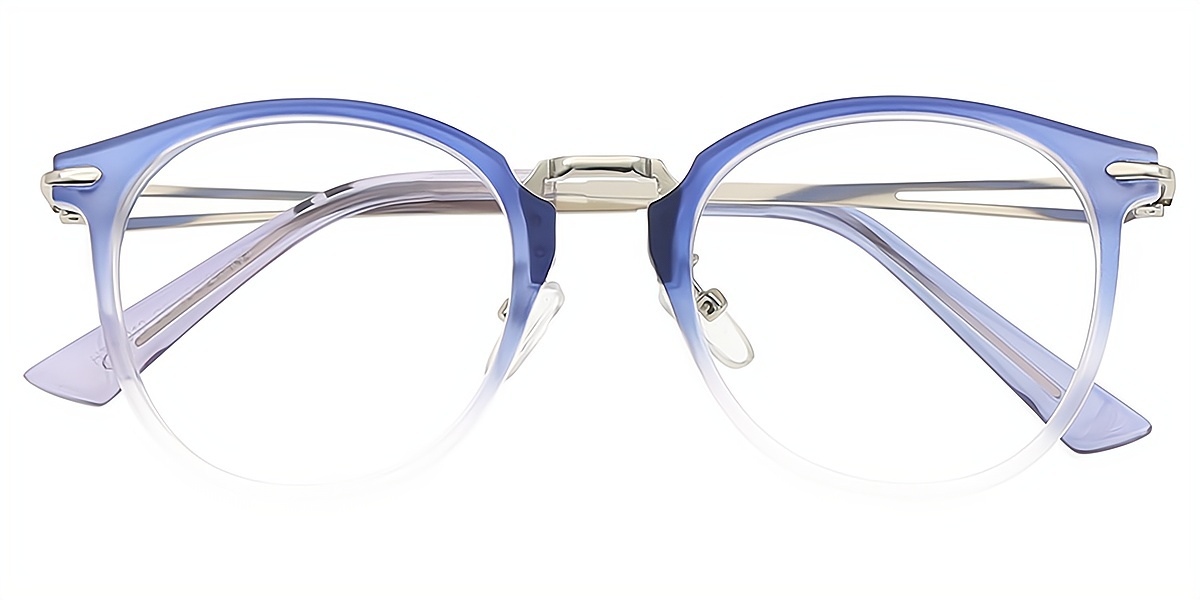 Blue Oval Simple TR90 Eyeglasses