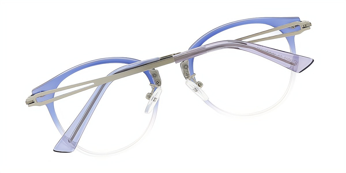 Blue Oval Simple TR90 Eyeglasses