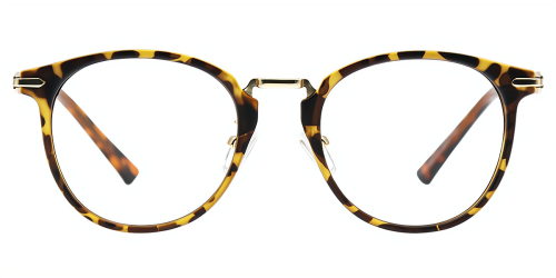 Blue Oval Simple Full-rim Mix & Match Medium Glasses for female