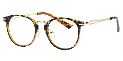 Blue Oval Simple Full-rim Mix & Match Medium Glasses for female