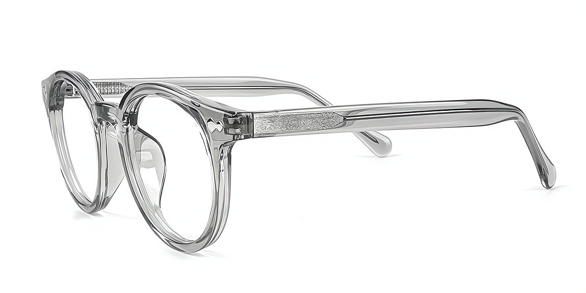 Gray Oval Exquisite TR90 Eyeglasses