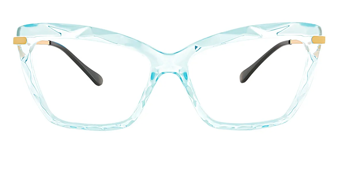 Blue Translucent Cat Eye Modish TR90 Eyeglasses
