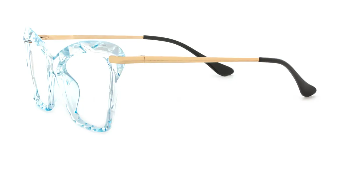 Blue Translucent Cat Eye Modish TR90 Eyeglasses