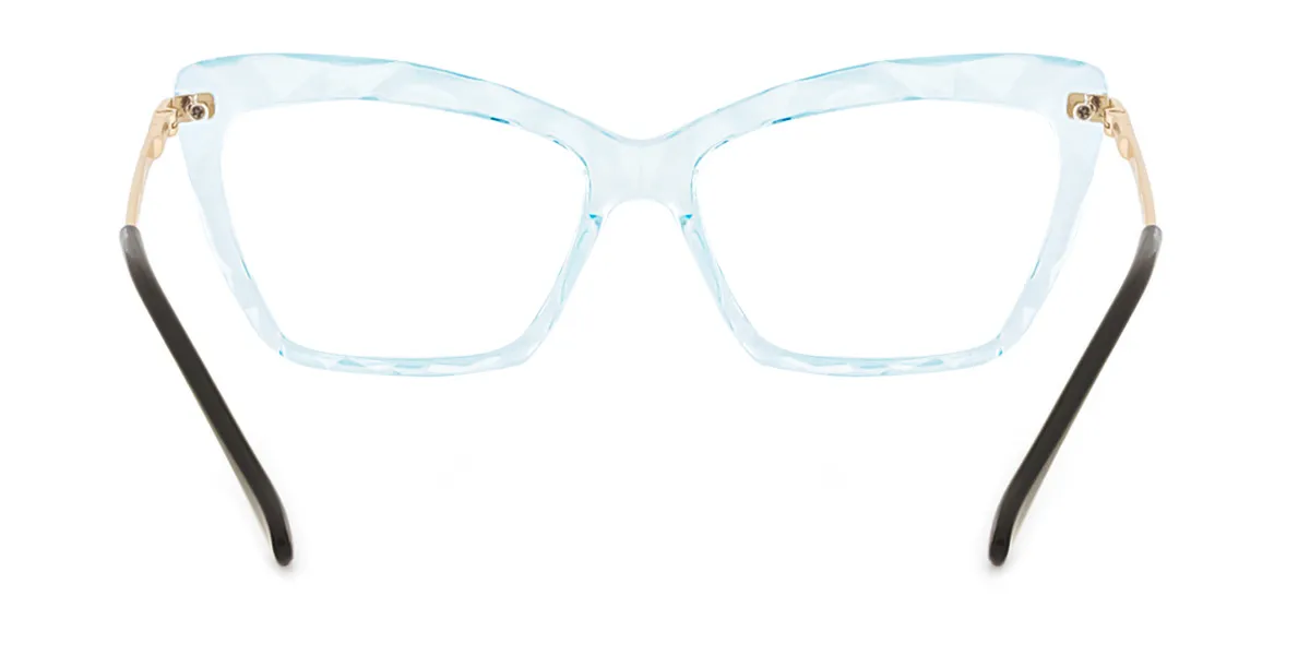 Blue Translucent Cat Eye Modish TR90 Eyeglasses