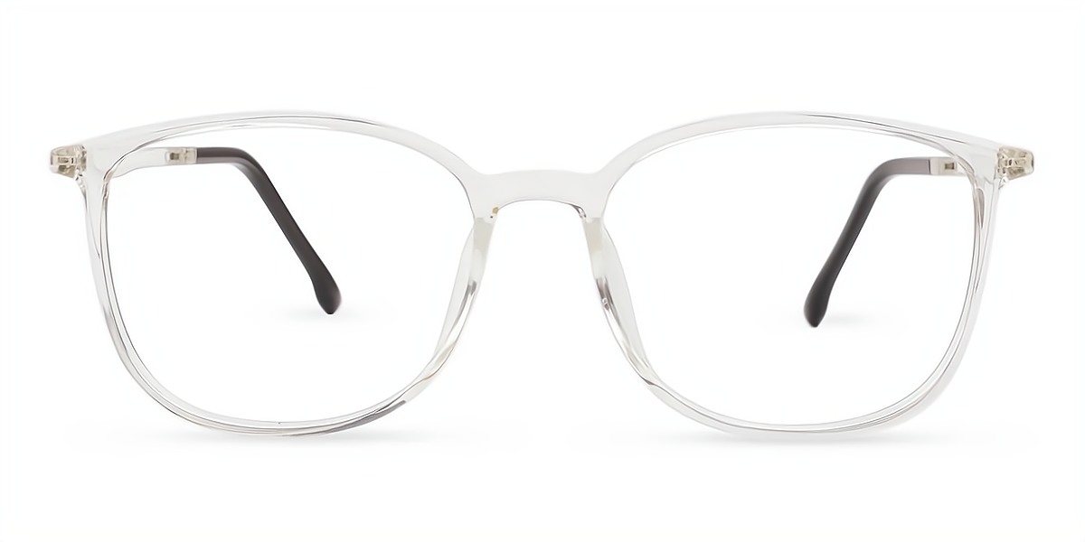 Clear Oval Simple Lightweight TR90 Eyeglasses