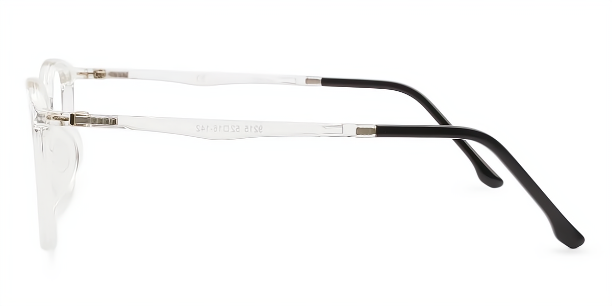 Clear Oval Simple Lightweight TR90 Eyeglasses