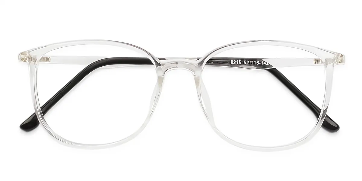 Clear Oval Simple Lightweight TR90 Eyeglasses