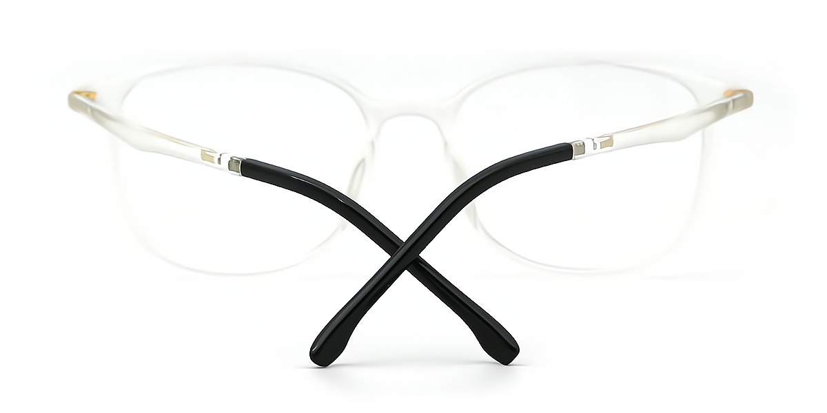 Clear Oval Simple Lightweight TR90 Eyeglasses