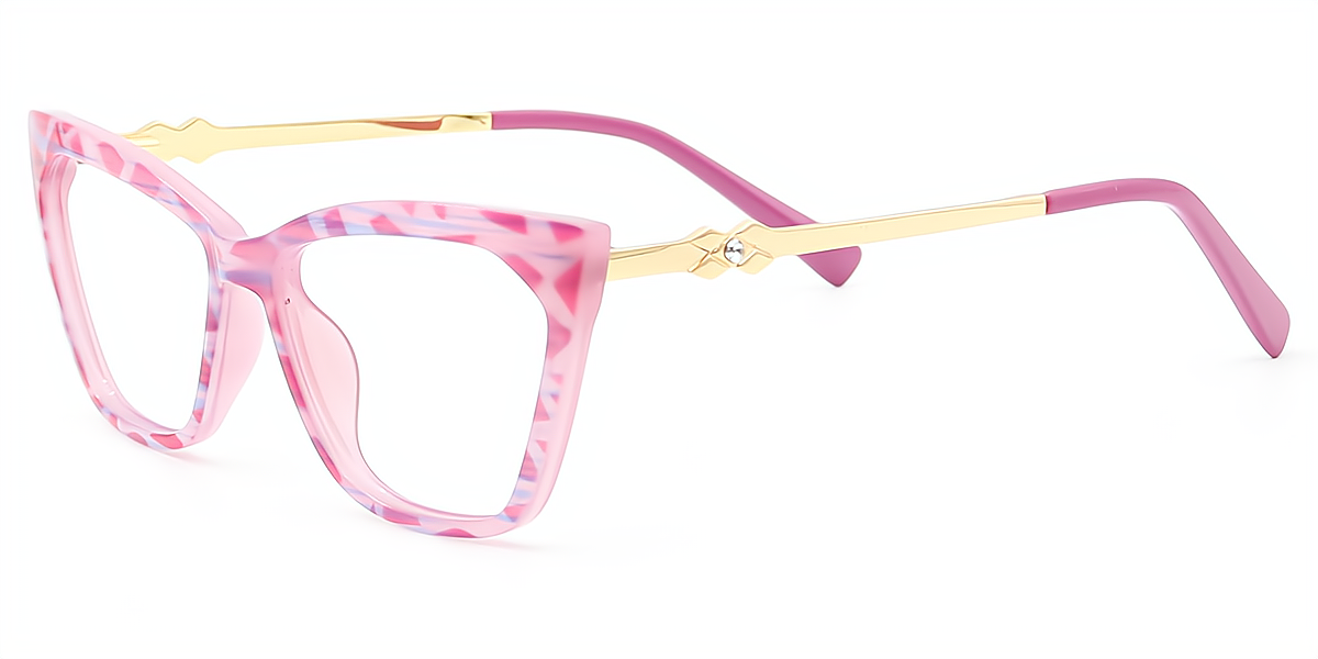 Pink Cat Eye Chic TR90 Eyeglasses