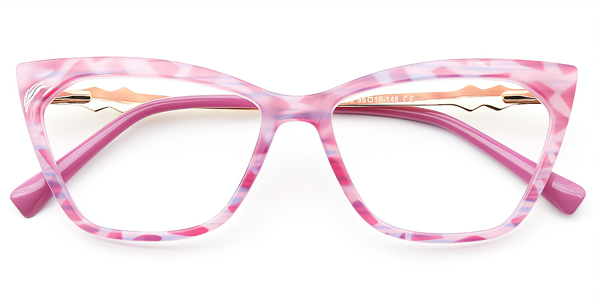 Pink Cat Eye Chic TR90 Eyeglasses