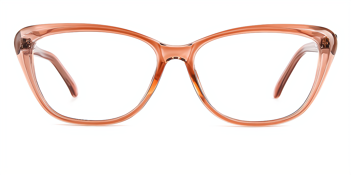 Brown Cat Eye Modish Plastic Eyeglasses