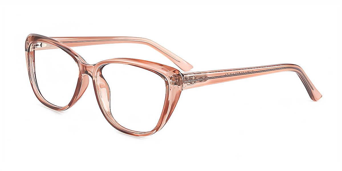 Brown Cat Eye Modish Plastic Eyeglasses