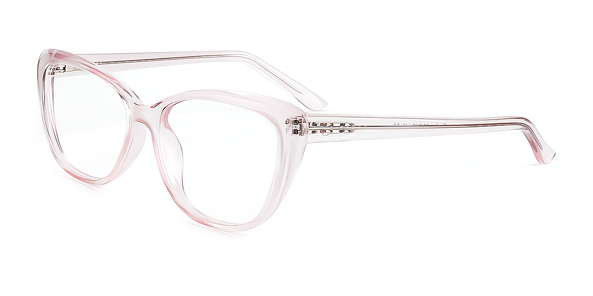 Pink Cat Eye Modish Plastic Eyeglasses