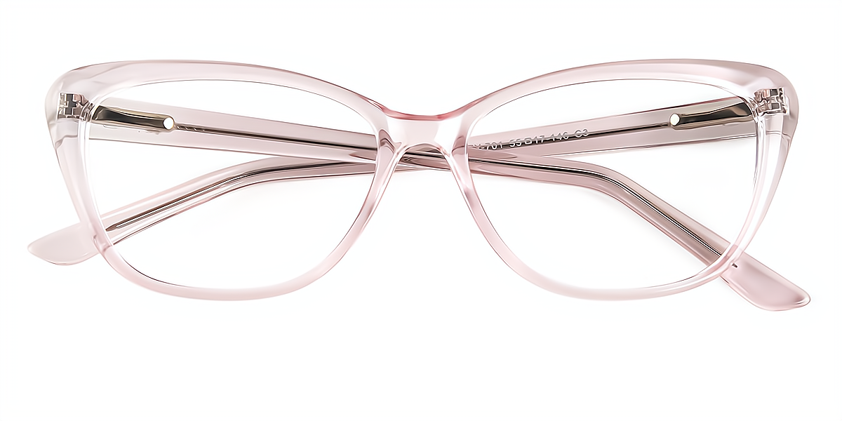 Pink Cat Eye Modish Plastic Eyeglasses