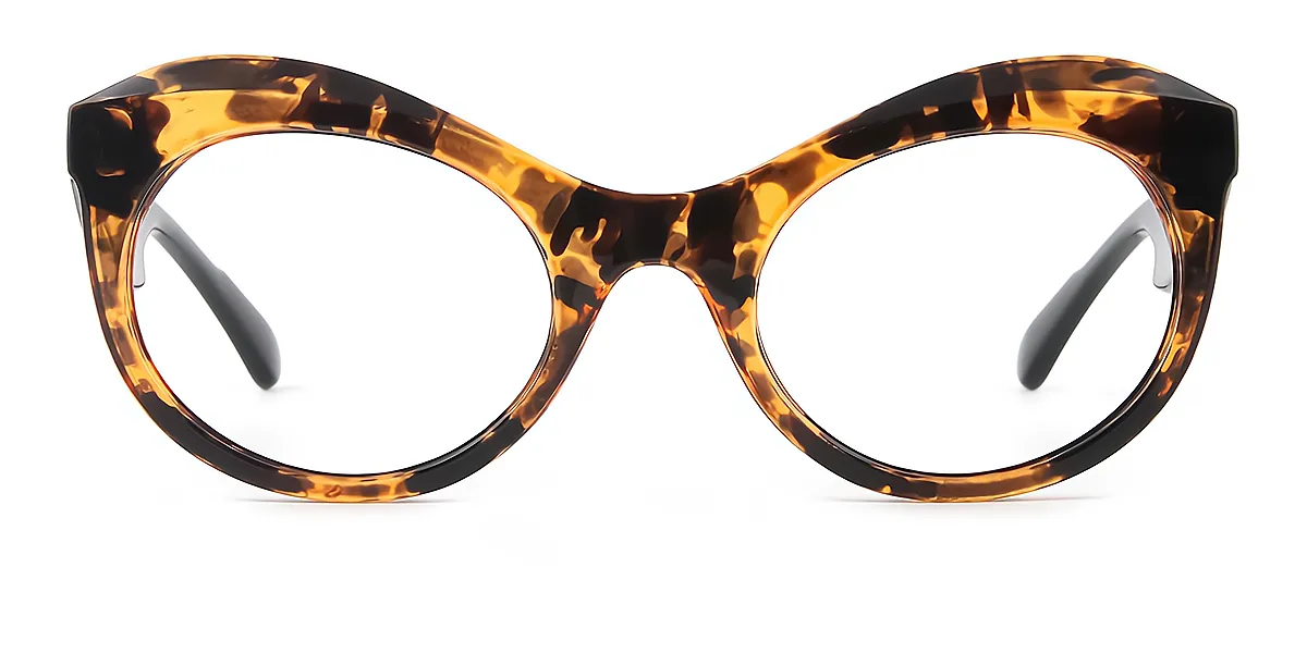 Tortoise Butterfly Unique Plastic Eyeglasses
