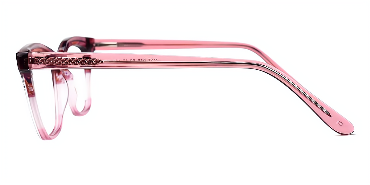 Red-Pink Butterfly Modish Acetate Eyeglasses