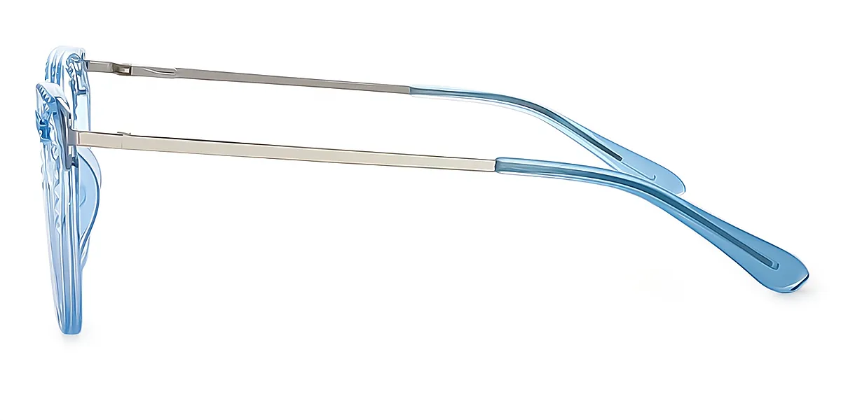 Blue-Translucent Cat Eye Chic TR90 Eyeglasses