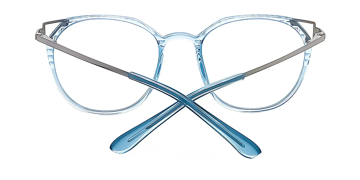 Blue-Translucent Cat Eye Chic TR90 Eyeglasses