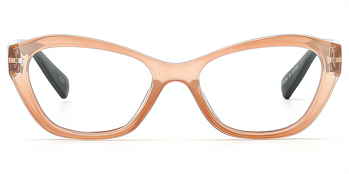 Brown Cat Eye Exquisite Plastic Eyeglasses
