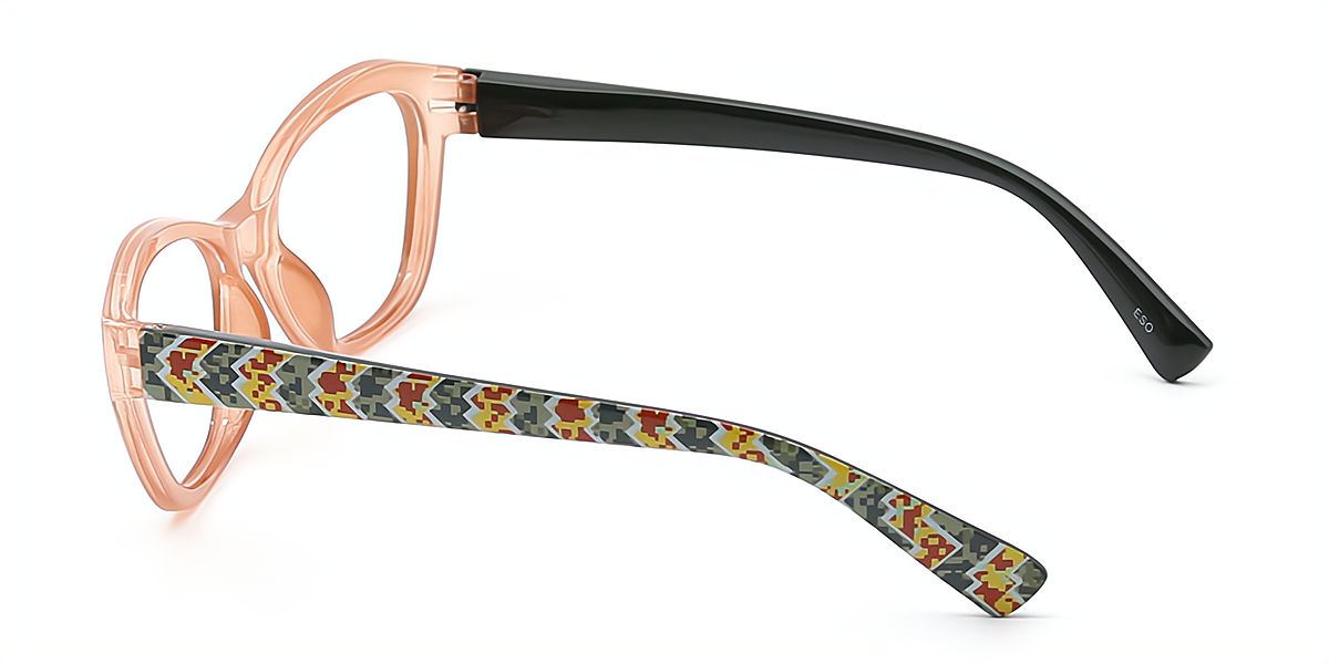 Brown Cat Eye Exquisite Plastic Eyeglasses