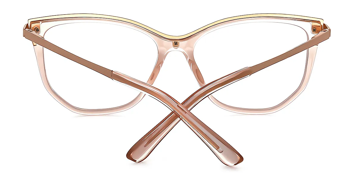 Pink Cat Eye Modish TR90 Eyeglasses