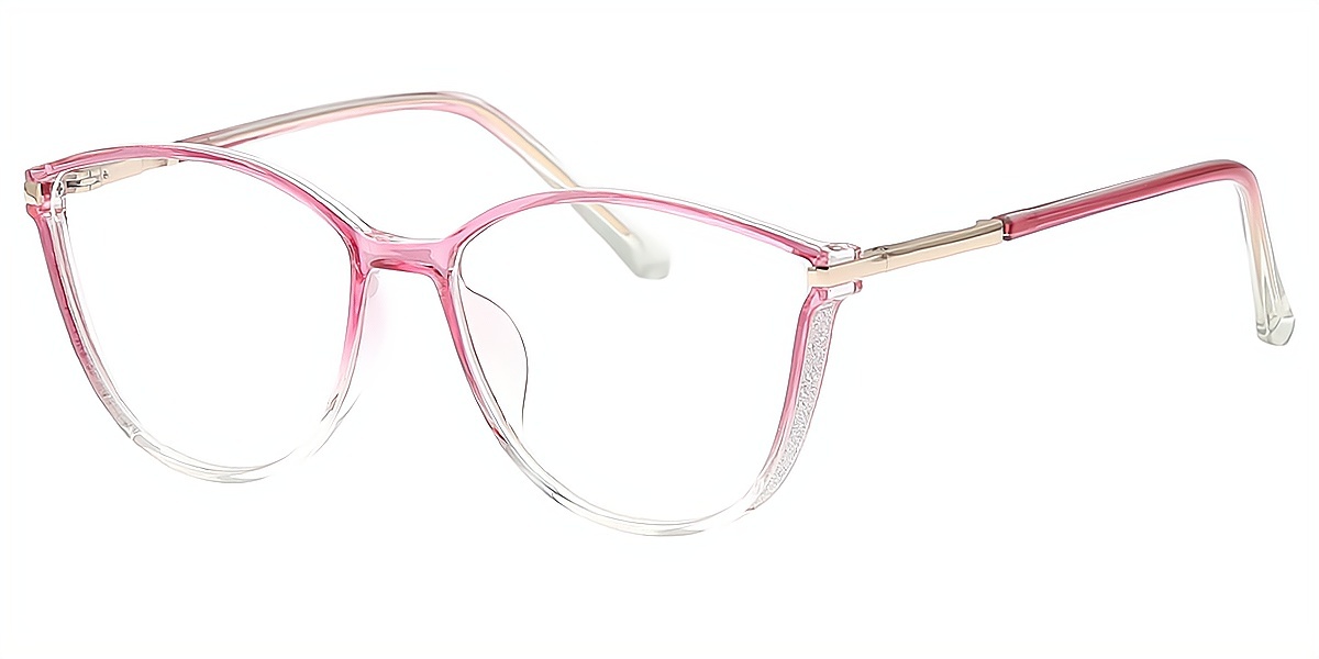 Pink Cat Eye Elegant TR90 Eyeglasses
