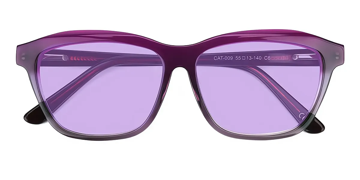 Purple Cat Eye Chic Acetate Eyeglasses