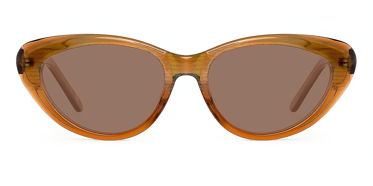 Brown Cat Eye Unique Acetate Eyeglasses