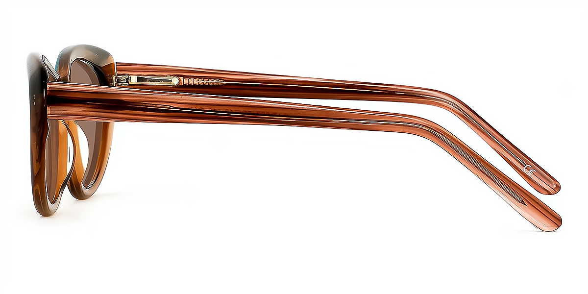 Brown Cat Eye Unique Acetate Eyeglasses